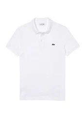 Lacoste Poloshirt Polo Kurzarmshirt Weiß/Creme/Grau