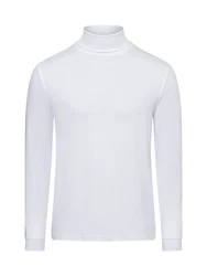 Andrew James Langarmshirt Weiß/Creme/Grau