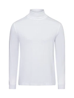 Andrew James Langarmshirt Weiß/Creme/Grau