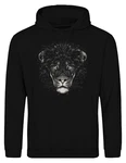 Youth Designz Herren Kapuzenpullover mit Frontprint Braun/Schwarz