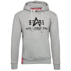 ALPHA INDUSTRIES Sweatshirt graumeliert/blutrot/schwarz