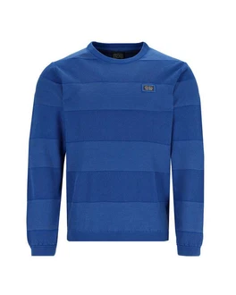 Hajo Rundhalspullover Washer-Pullover Strukturmix