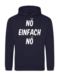 Youth Designz Kapuzenpullover N Hoodie Fun-Print Hellblau/Dunkelblau