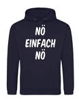 Youth Designz Kapuzenpullover N Hoodie Fun-Print Hellblau/Dunkelblau