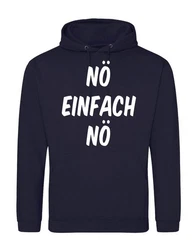 Youth Designz Kapuzenpullover N Hoodie Fun-Print Hellblau/Dunkelblau