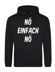 Youth Designz Kapuzenpullover N Hoodie Fun-Print Schwarz/Hellblau/Weiß
