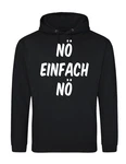 Youth Designz Kapuzenpullover N Hoodie Fun-Print Schwarz/Hellblau/Weiß