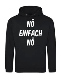 Youth Designz Kapuzenpullover N Hoodie Fun-Print Schwarz/Hellblau/Weiß