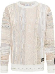 CARLO COLUCCI Rundhalspullover Dimani Weiß/Creme/Hellblau/Beige/Schwarz