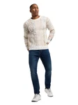 CARLO COLUCCI Rundhalspullover Dimani Weiß/Creme/Hellblau/Beige/Schwarz
