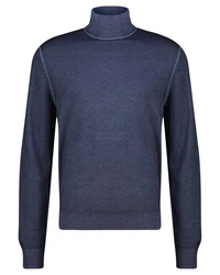 BOSS Strickpullover ARTULO Dunkelblau/Grau