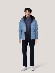 BOSS Strickpullover ARTULO Dunkelblau/Grau