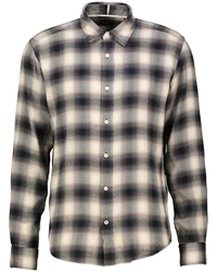 BOSS Langarmhemd Herren Freizeithemd LIAM Regular Fit Hellblau/Blau/Schwarz