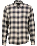 BOSS Langarmhemd Herren Freizeithemd LIAM Regular Fit Hellblau/Blau/Schwarz