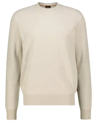 BOSS Strickpullover AMERCURY Regular Fit Khaki/Braun/Beige
