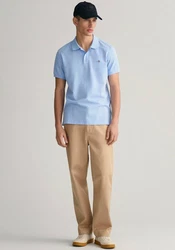 Gant Poloshirt REGULAR SHIELD Hellblau/Blau