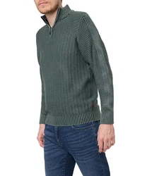 Pioneer Authentic Jeans Strickpullover Dunkelgrün