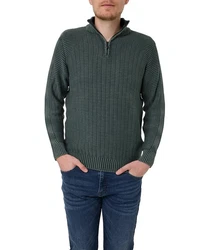 Pioneer Authentic Jeans Strickpullover Dunkelgrün