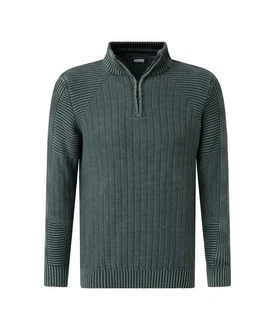 Pioneer Authentic Jeans Strickpullover Dunkelgrün