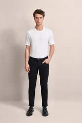bugatti 5-Pocket-Jeans Schwarz/Dunkelgrau/Khaki