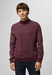 STREET ONE MEN Rollkragenpullover Dunkelrot/Bordeaux/Rosa/Lila