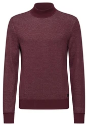 STREET ONE MEN Rollkragenpullover Dunkelrot/Bordeaux/Rosa/Lila