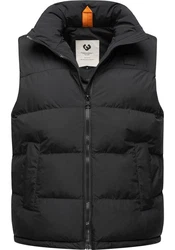Ragwear Steppweste Savan Herren Outdoorweste Schwarz/Dunkelgrau