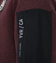 CASAMODA Longsweatshirt Sweattroyer mit Zip Bordeaux/Dunkelrot/Dunkelblau