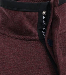 CASAMODA Longsweatshirt Sweattroyer mit Zip Bordeaux/Dunkelrot/Dunkelblau