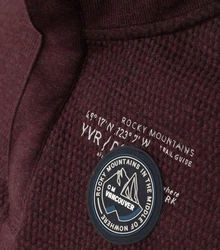 CASAMODA Longsweatshirt Sweattroyer mit Zip Bordeaux/Dunkelrot/Dunkelblau