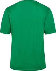 hummel T-Shirt Hmlessential Jersey Grün/Türkis/Neonfarben