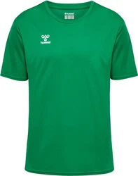 hummel T-Shirt Hmlessential Jersey Grün/Türkis/Neonfarben