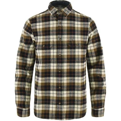 Fjällräven Singi Heavy Flannel Shirt Dunkelgrün/Braun/Dunkelbraun