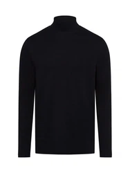 Finshley & Harding Langarmshirt Schwarz/Dunkelblau