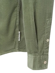 Marc O'Polo Langarmhemd mit Button-Down-Kragen Dunkelgrün/Grün