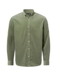 Marc O'Polo Langarmhemd mit Button-Down-Kragen Dunkelgrün/Grün