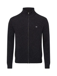 GANT Strickjacke schwarz/charcoal