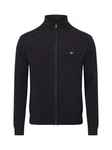 GANT Strickjacke schwarz/charcoal