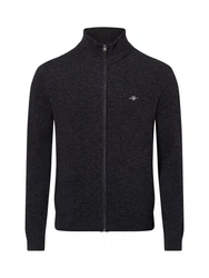 GANT Strickjacke schwarz/charcoal