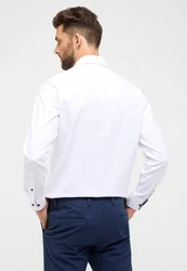 Eterna Langarmhemd MODERN FIT Rot/Dunkelrot/Weiß