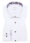 Eterna Langarmhemd MODERN FIT Rot/Dunkelrot/Weiß