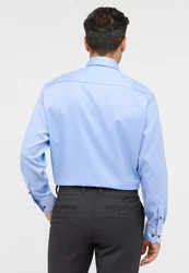 Eterna Langarmhemd COMFORT FIT Hellblau/Blau