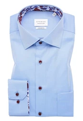 Eterna Langarmhemd COMFORT FIT Hellblau/Blau