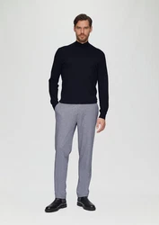 s.Oliver BLACK LABEL Strickpullover Softer Turtleneckpullover Dunkelblau