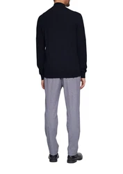 s.Oliver BLACK LABEL Strickpullover Softer Turtleneckpullover Dunkelblau