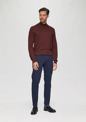 s.Oliver BLACK LABEL Strickpullover Softer Turtleneckpullover Dunkelrot/Bordeaux/Braun