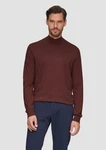 s.Oliver BLACK LABEL Strickpullover Softer Turtleneckpullover Dunkelrot/Bordeaux/Braun