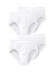 Schiesser Slip Authentic Sport (4-St) Weiß/Creme/Braun