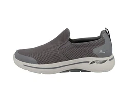 Skechers Go Walk Arch Fit - Togpath Herren Slipper Grau/Hellgrau/Dunkelgrau/Braun