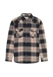 Wrangler Langarmhemd WESTERN SHIRT Creme/Blau/Beige/Hellblau